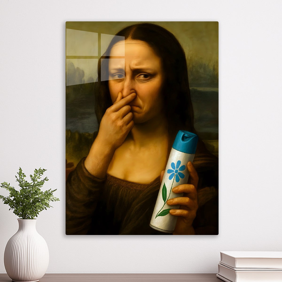 Mona Lisa Funny Bathroom Art