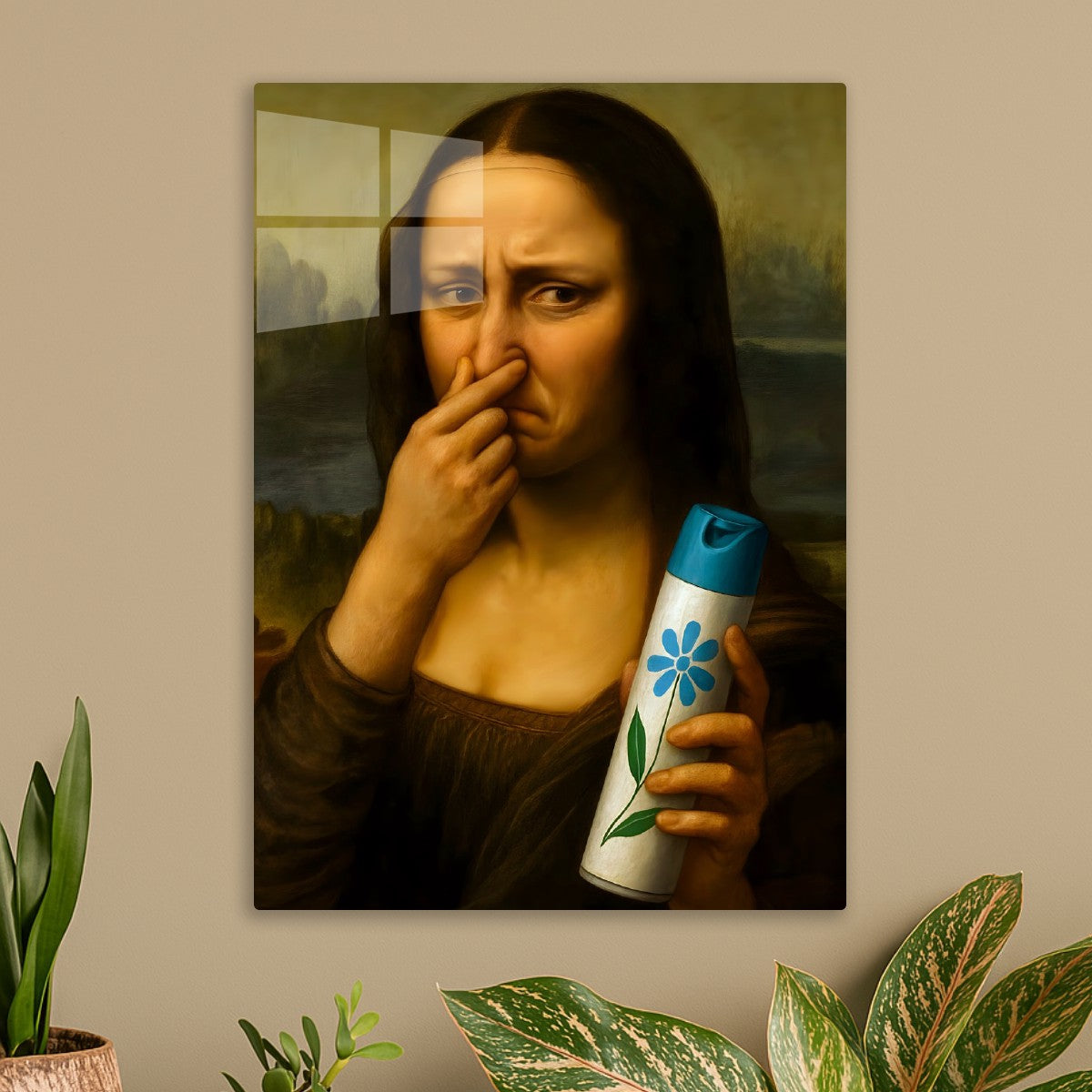 Mona Lisa Funny Bathroom Art