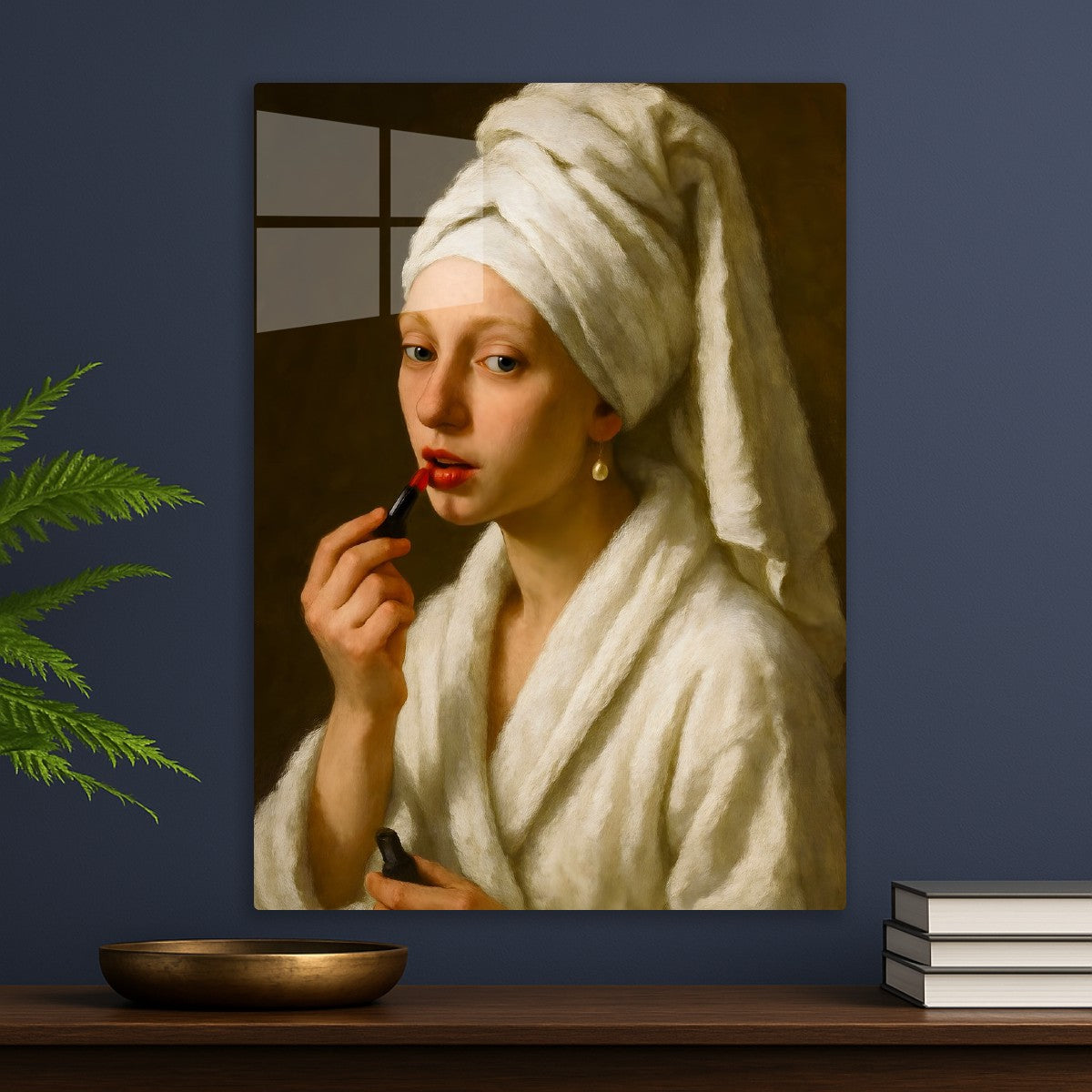 Girl With A Bathrobe & Makeup