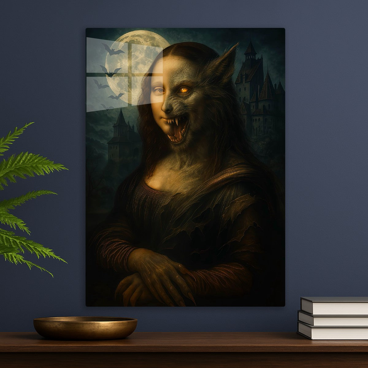 Mona Lisa Halloween Werewolf