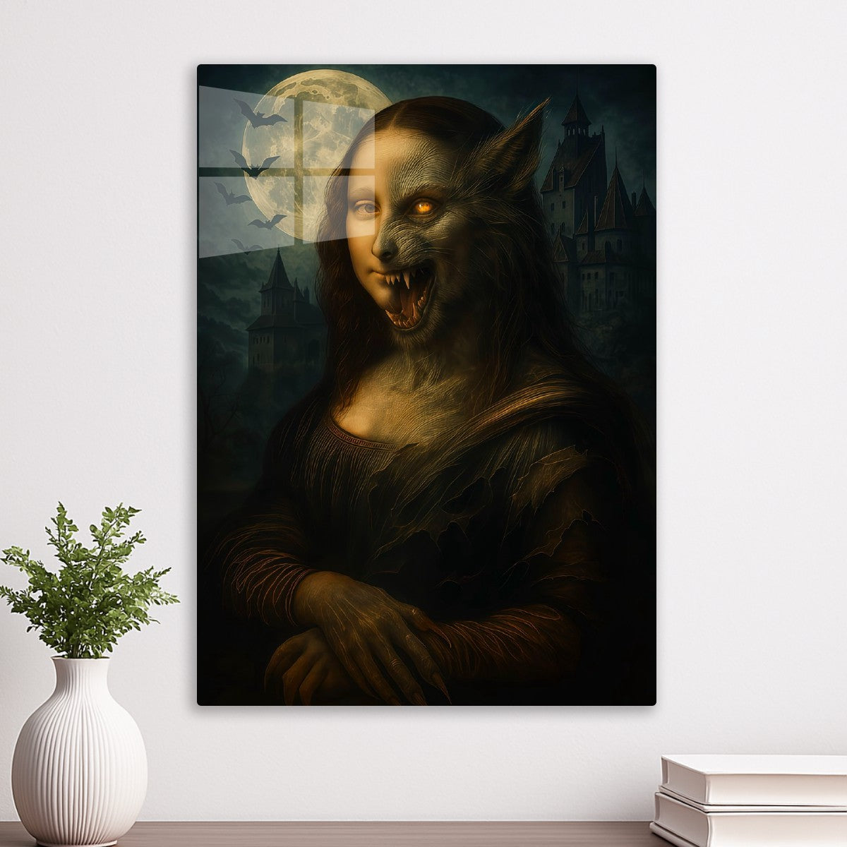 Mona Lisa Halloween Werewolf