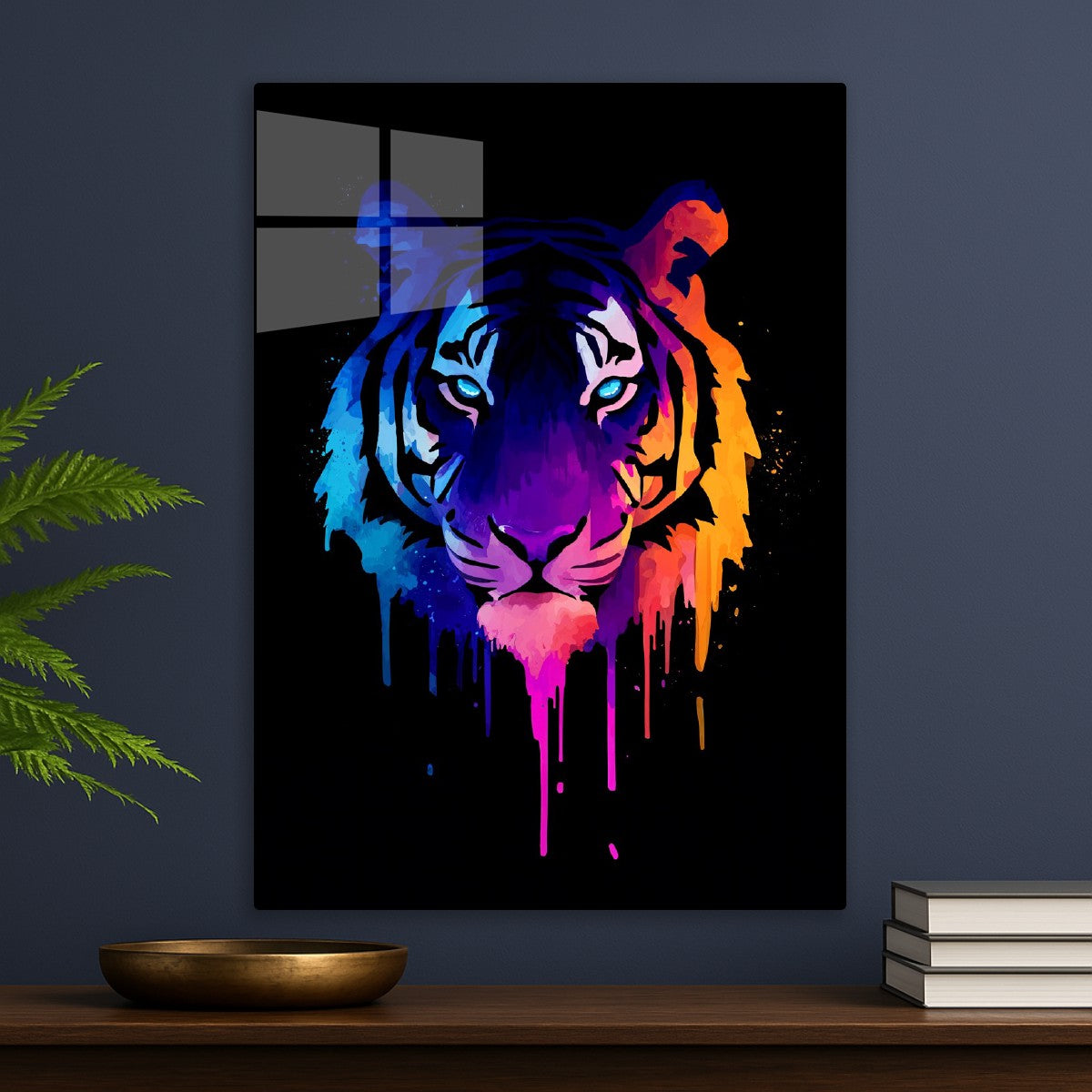 Neon Tiger Face