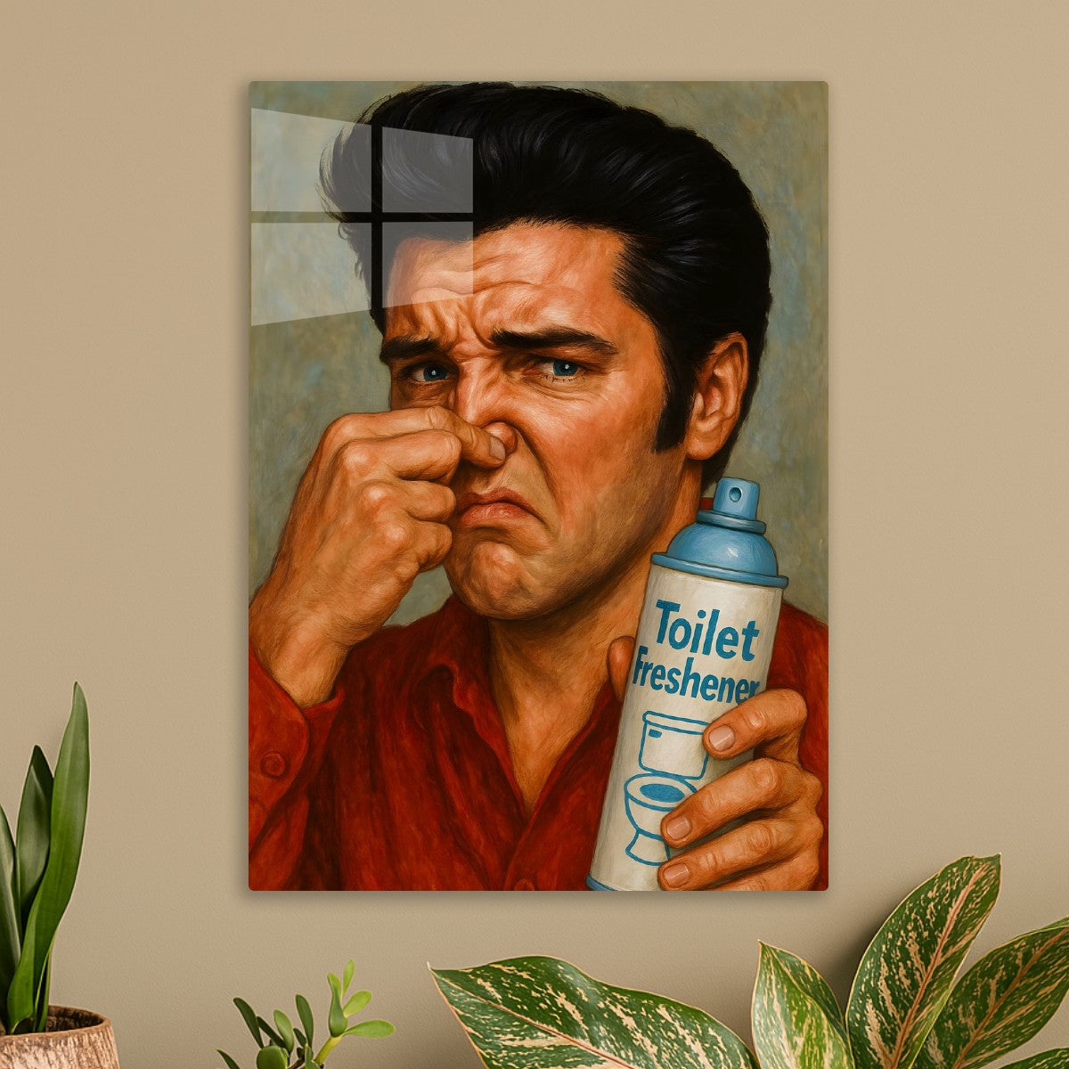 Elvis Bathroom Toilet Portrait