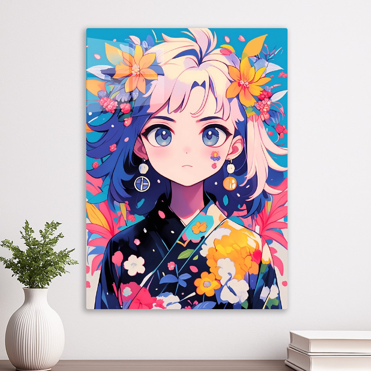 Anime Floral Kimono Spirit