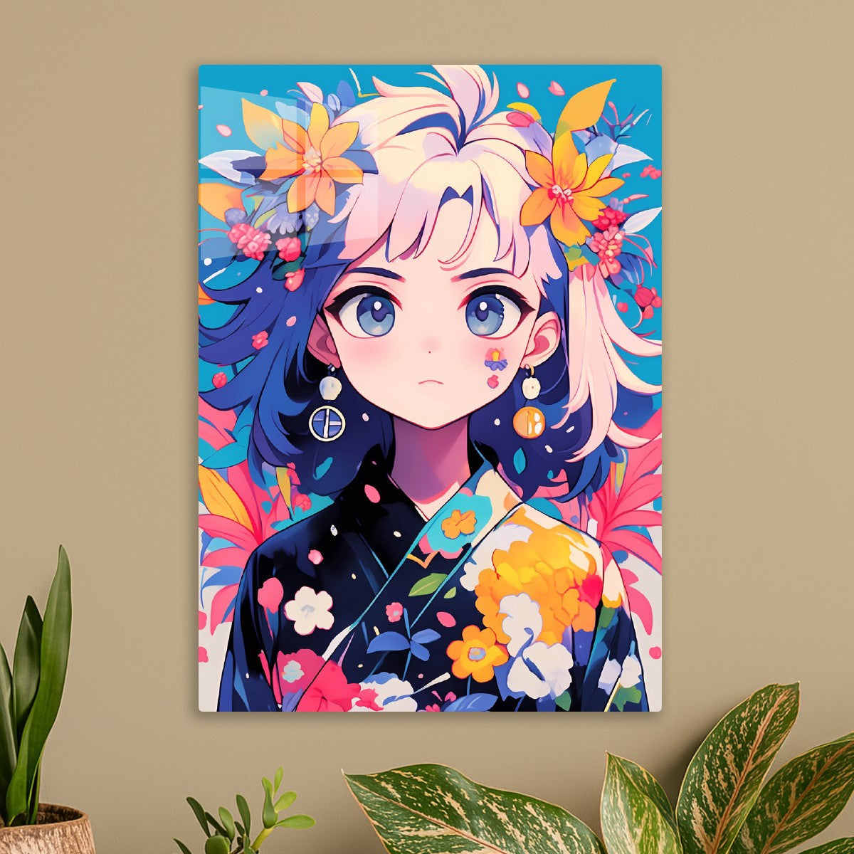 Anime Floral Kimono Spirit