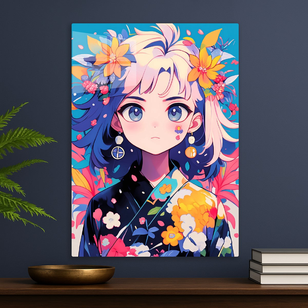 Anime Floral Kimono Spirit