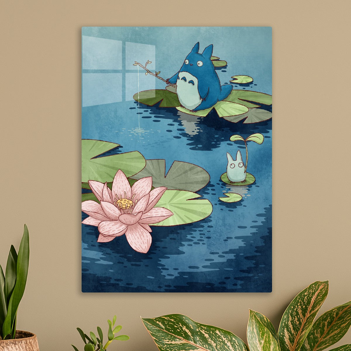 Fishing in the pond
