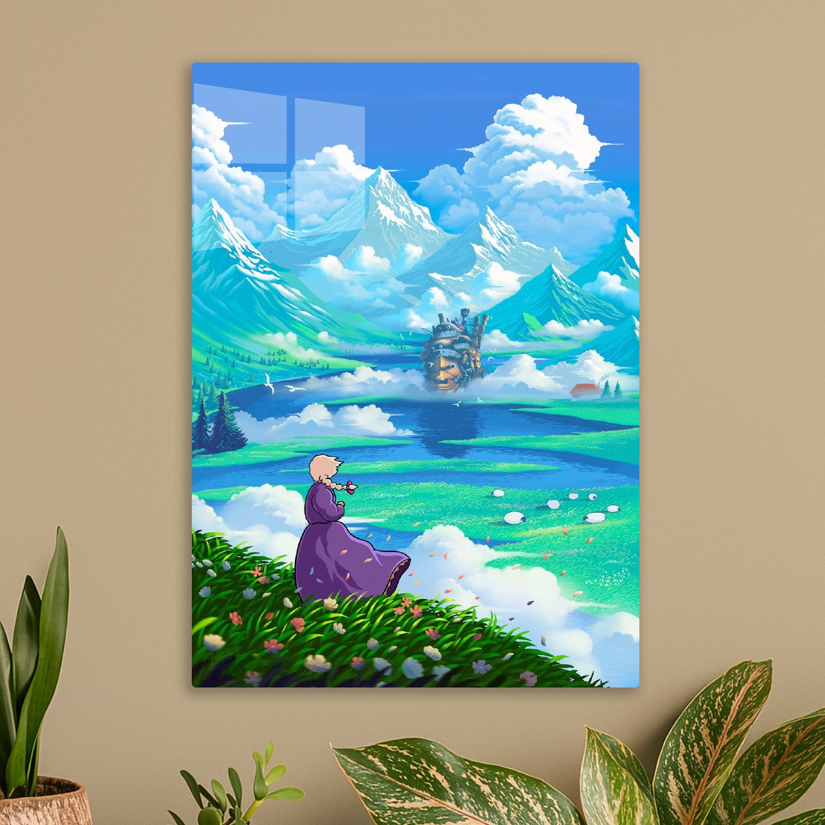 Castle and mountains