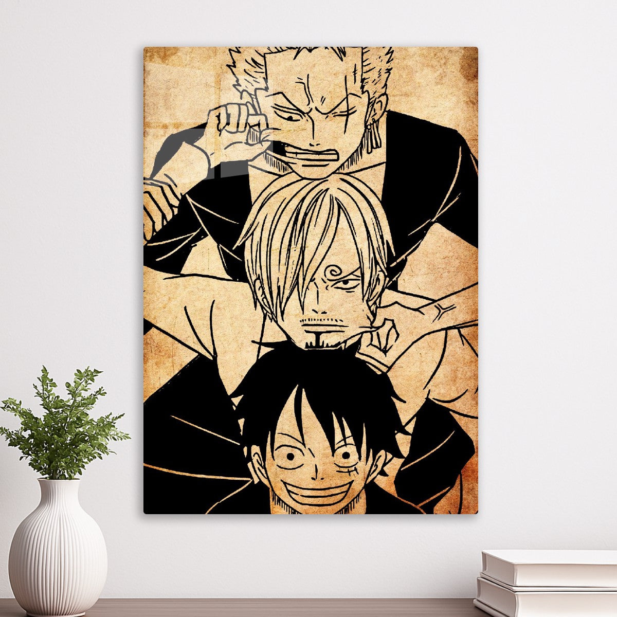 Monkey D Luffy, Sanji and Roronoa Zoro, One piece 