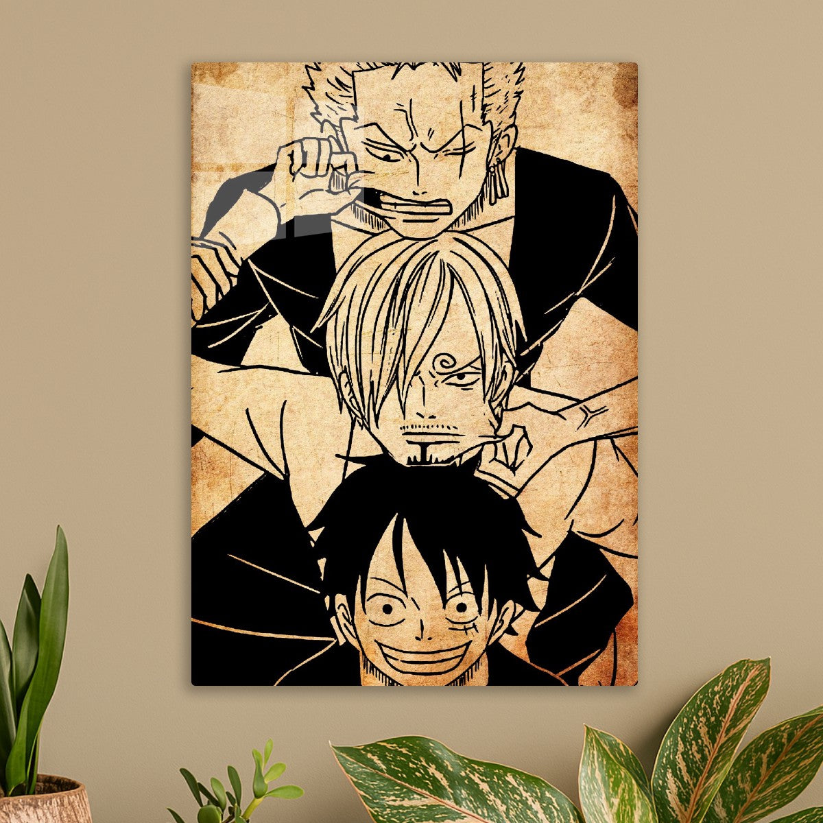 Monkey D Luffy, Sanji and Roronoa Zoro, One piece 