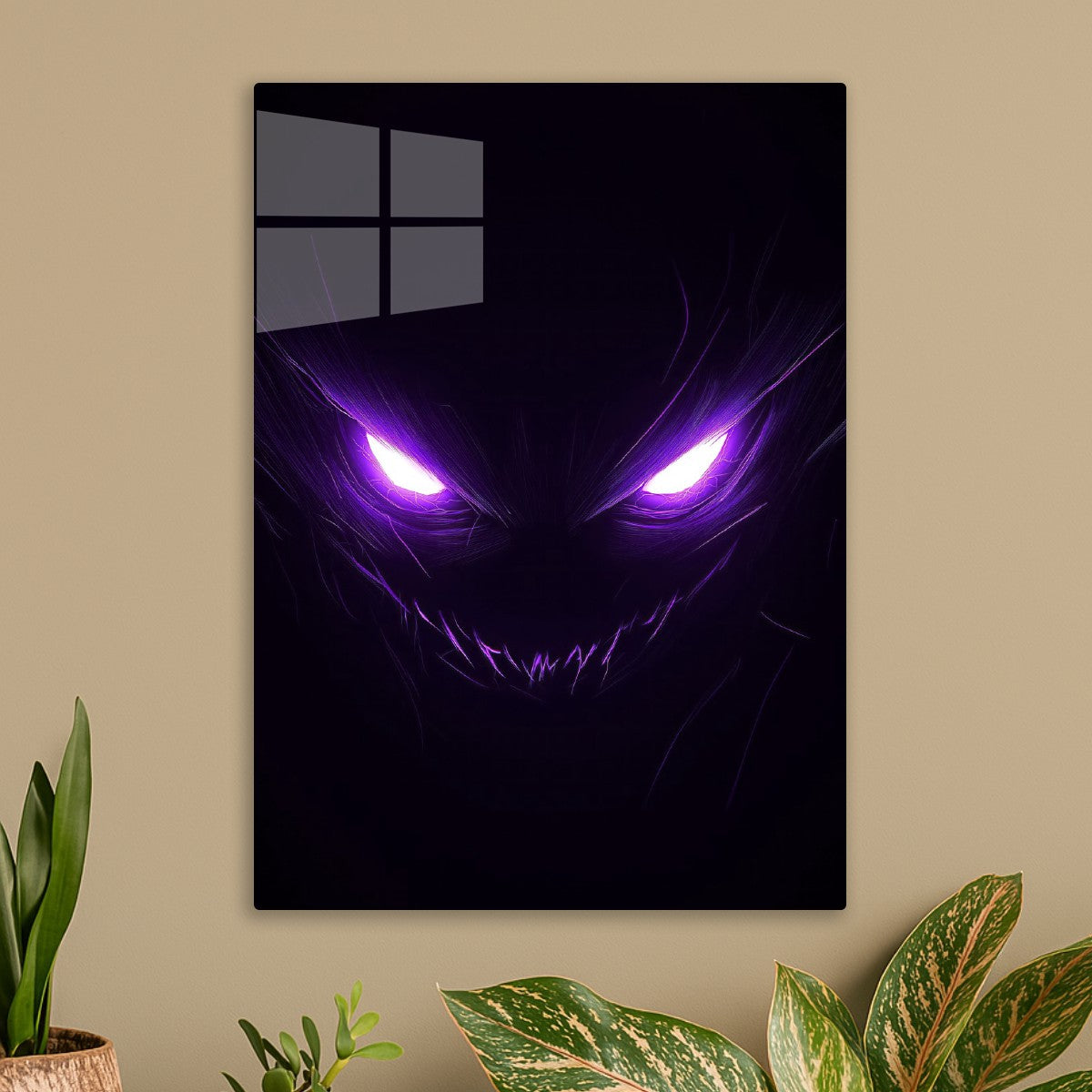 Intense Purple Eyes Dark Fantasy