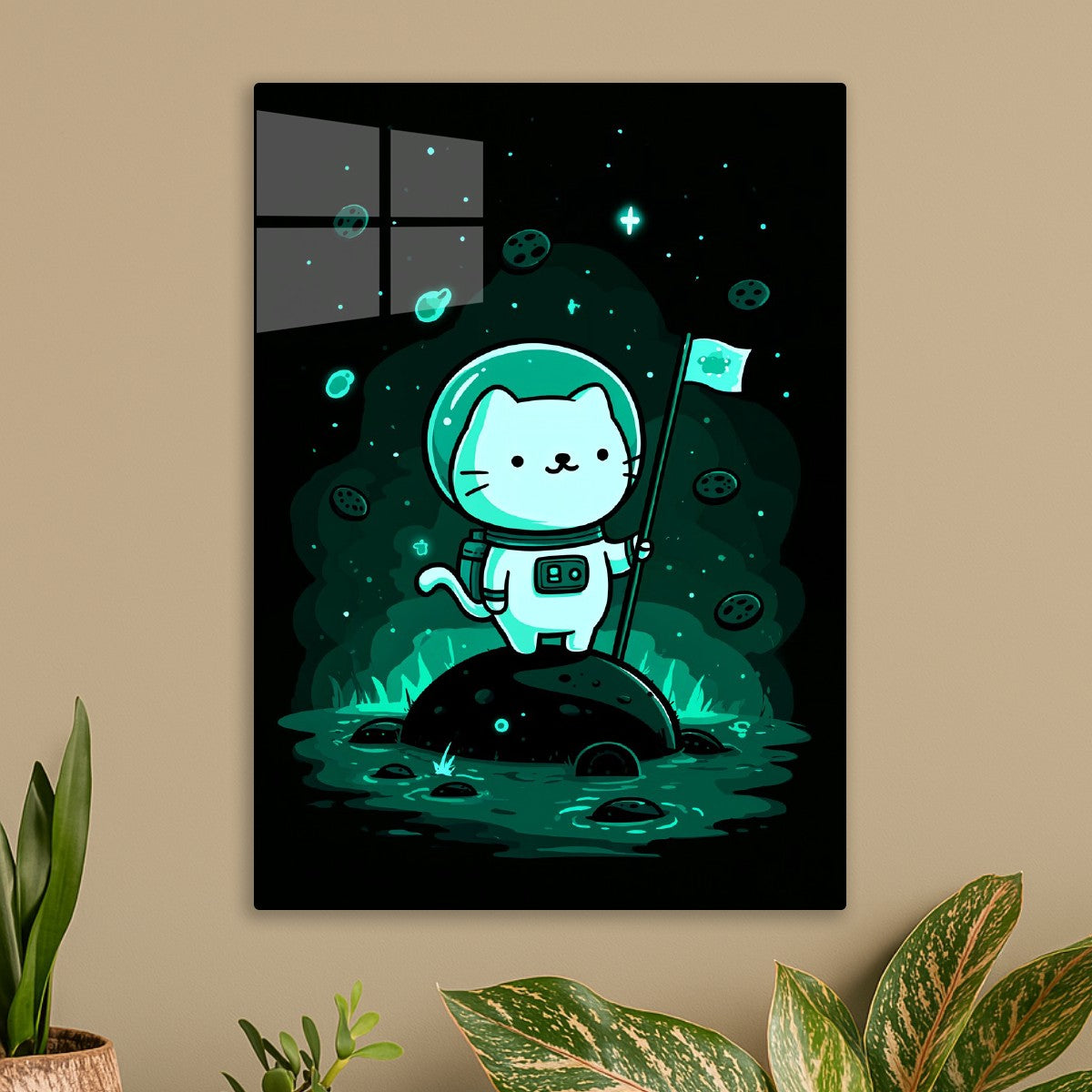 Astronaut Cat on Cookie Planet