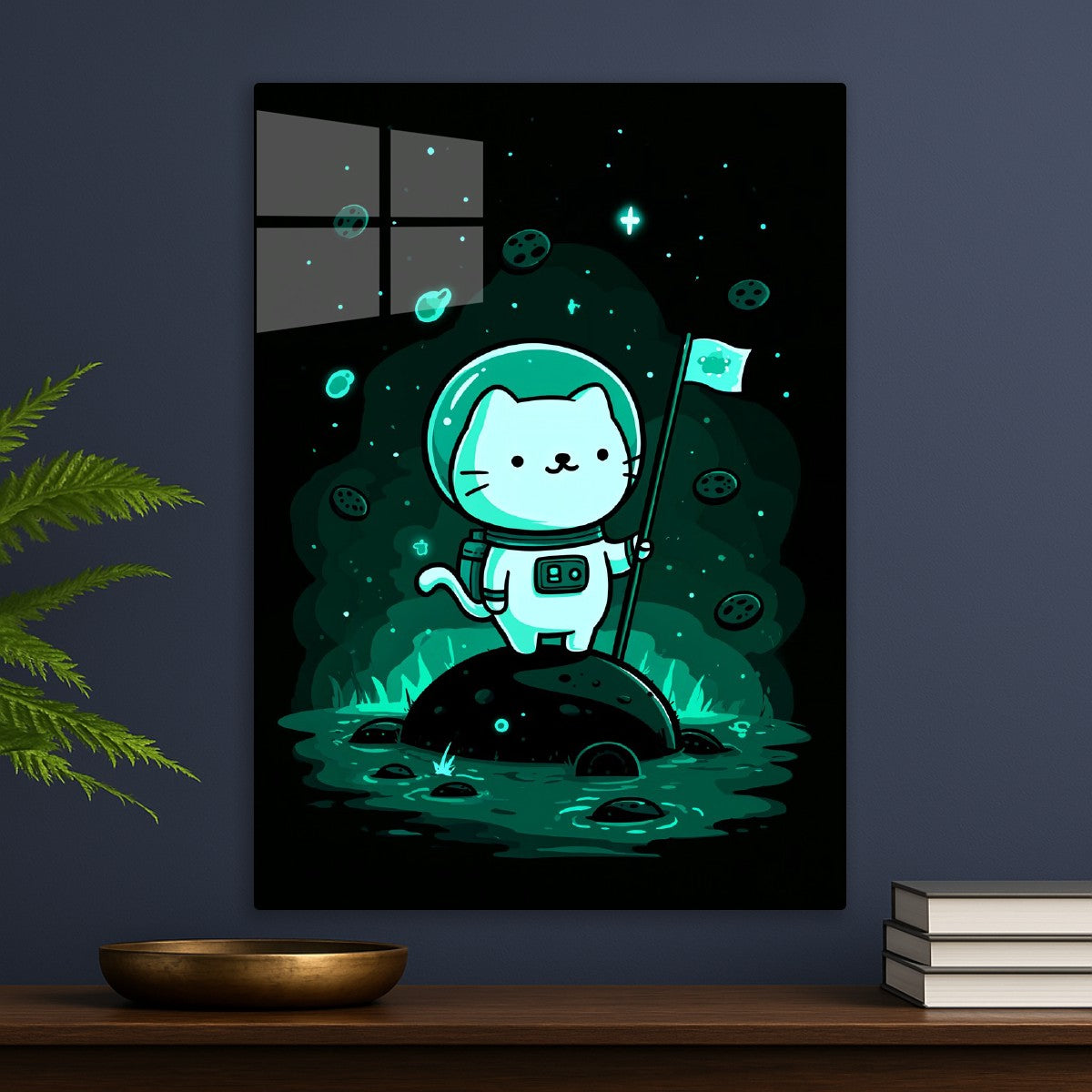 Astronaut Cat on Cookie Planet