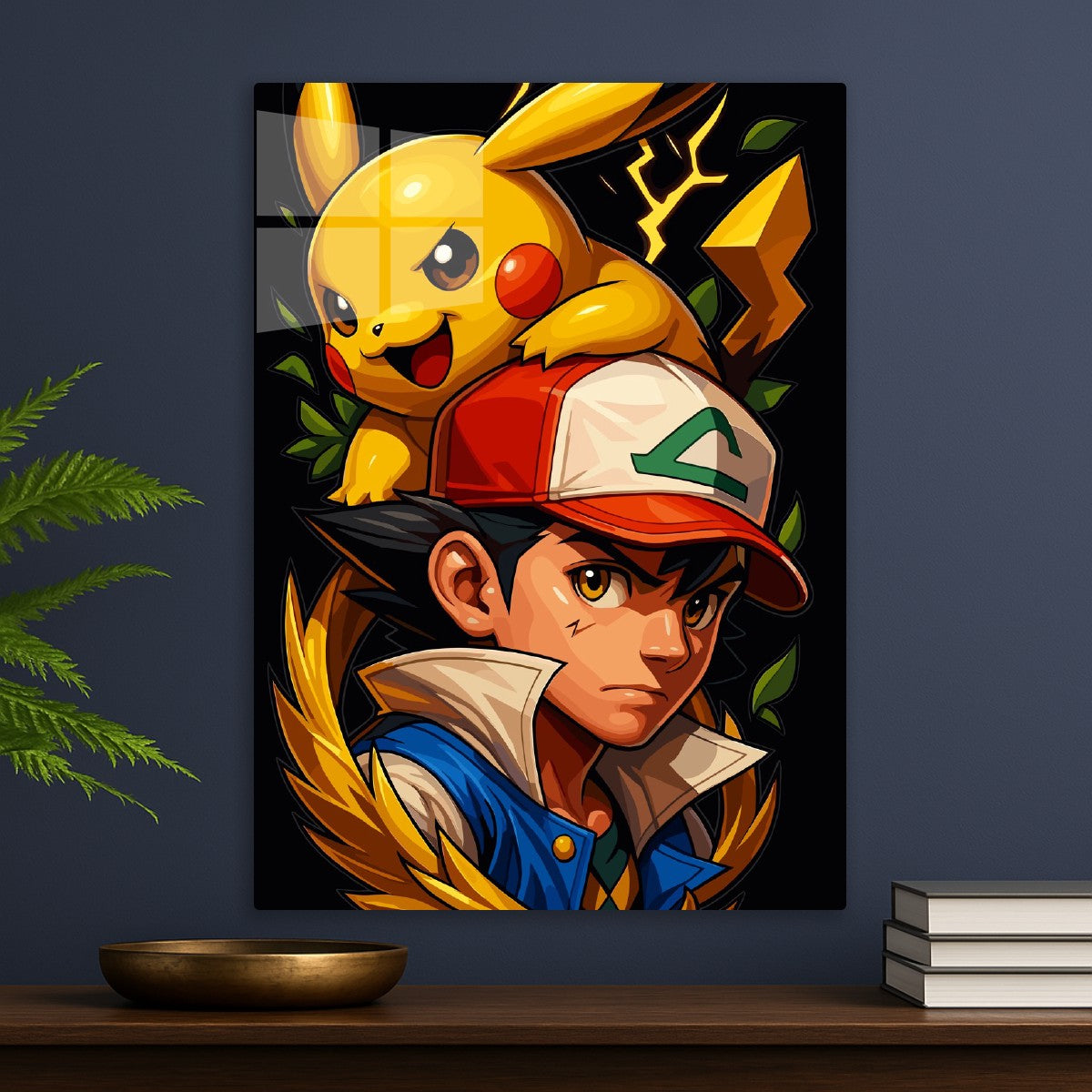 Pikachu and Ash ketchum