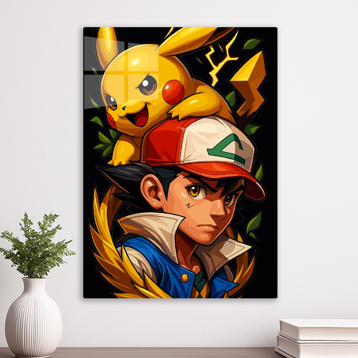 Pikachu and Ash ketchum