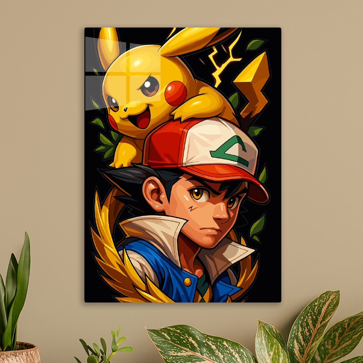 Pikachu and Ash ketchum