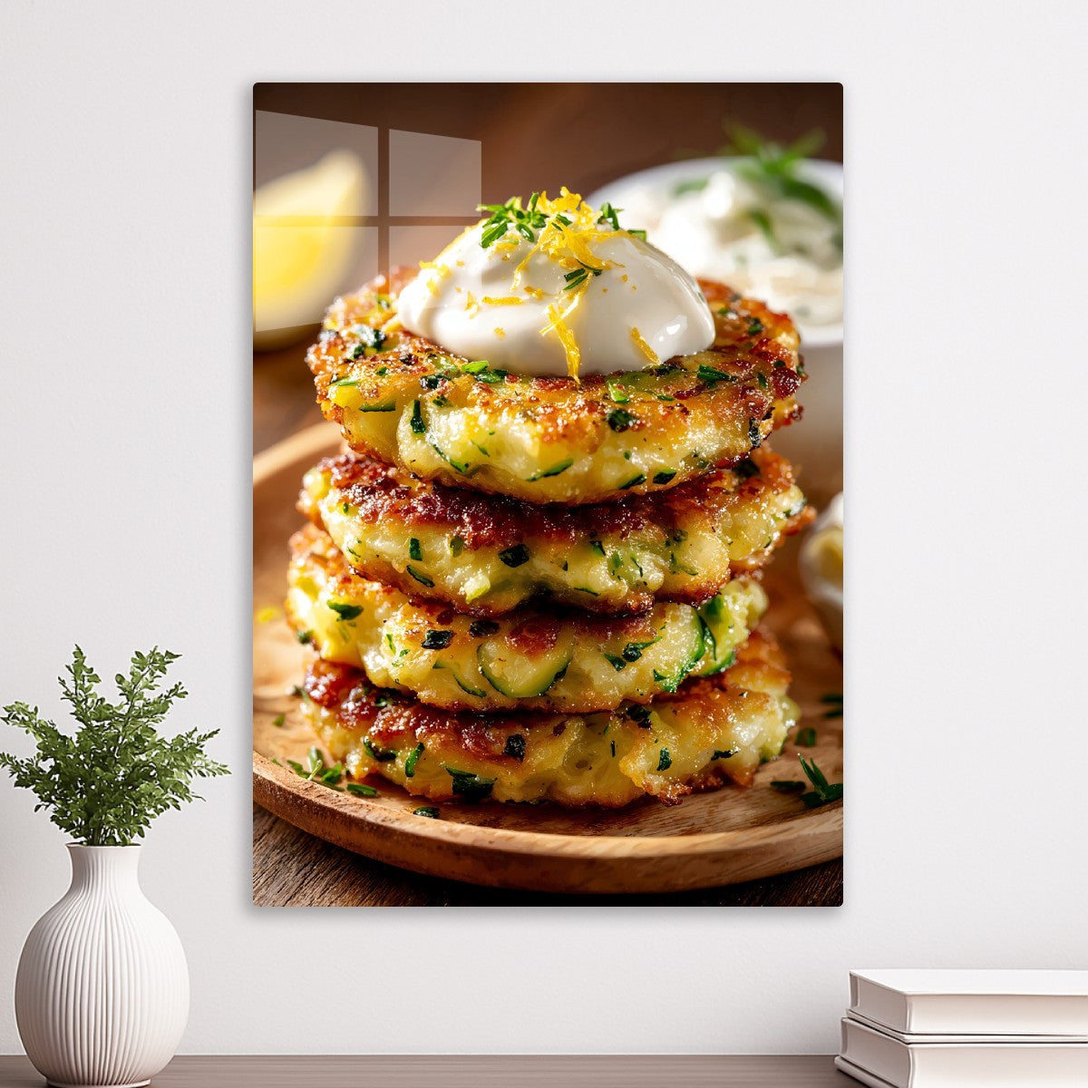 Zucchini Fritters Stack