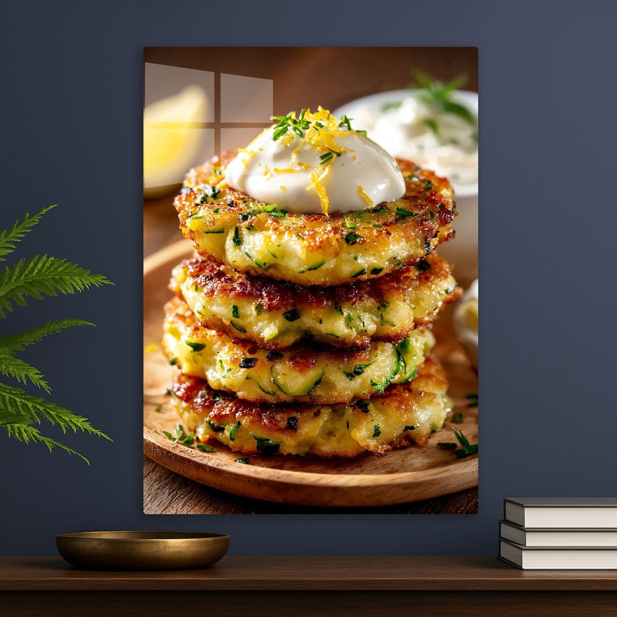 Zucchini Fritters Stack