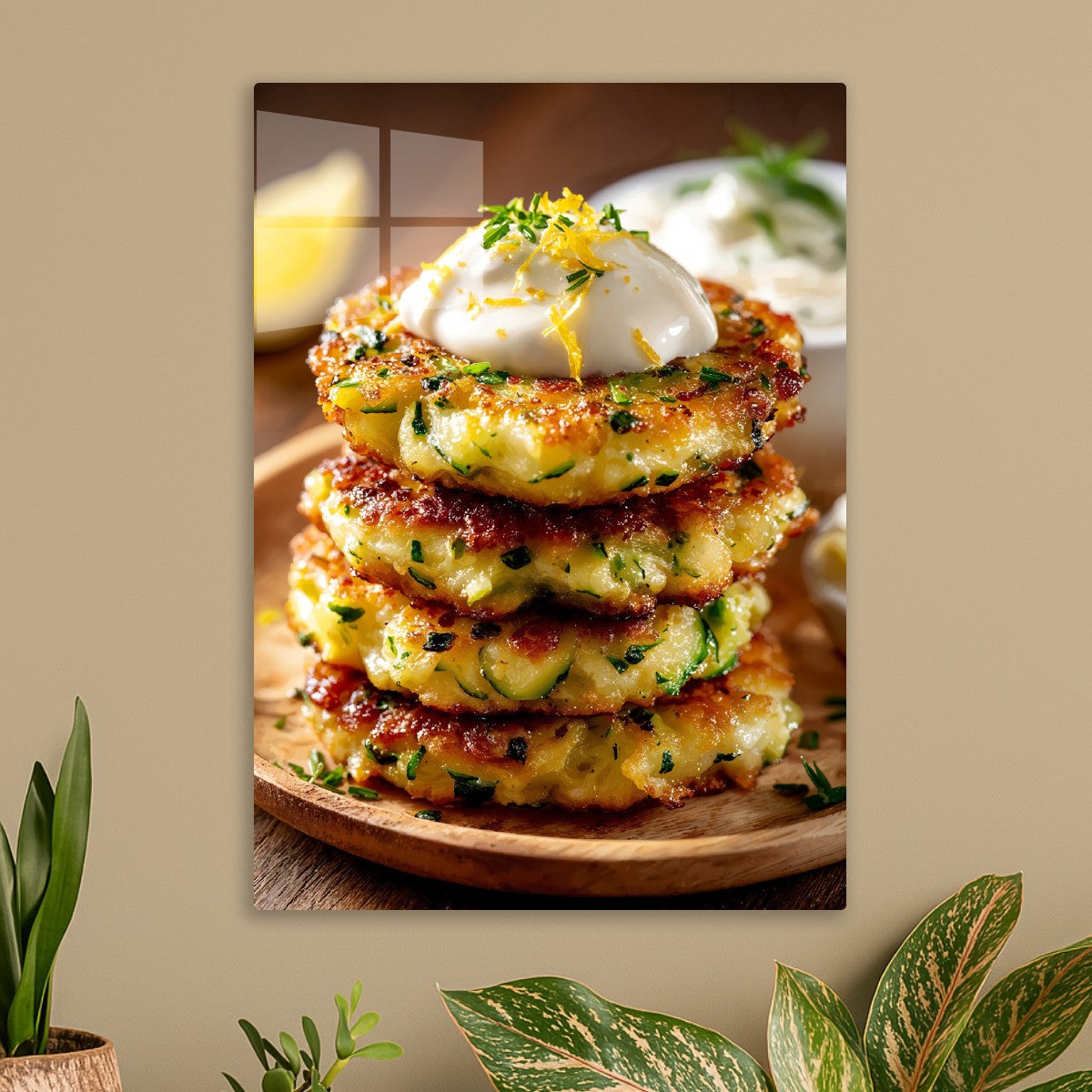 Zucchini Fritters Stack