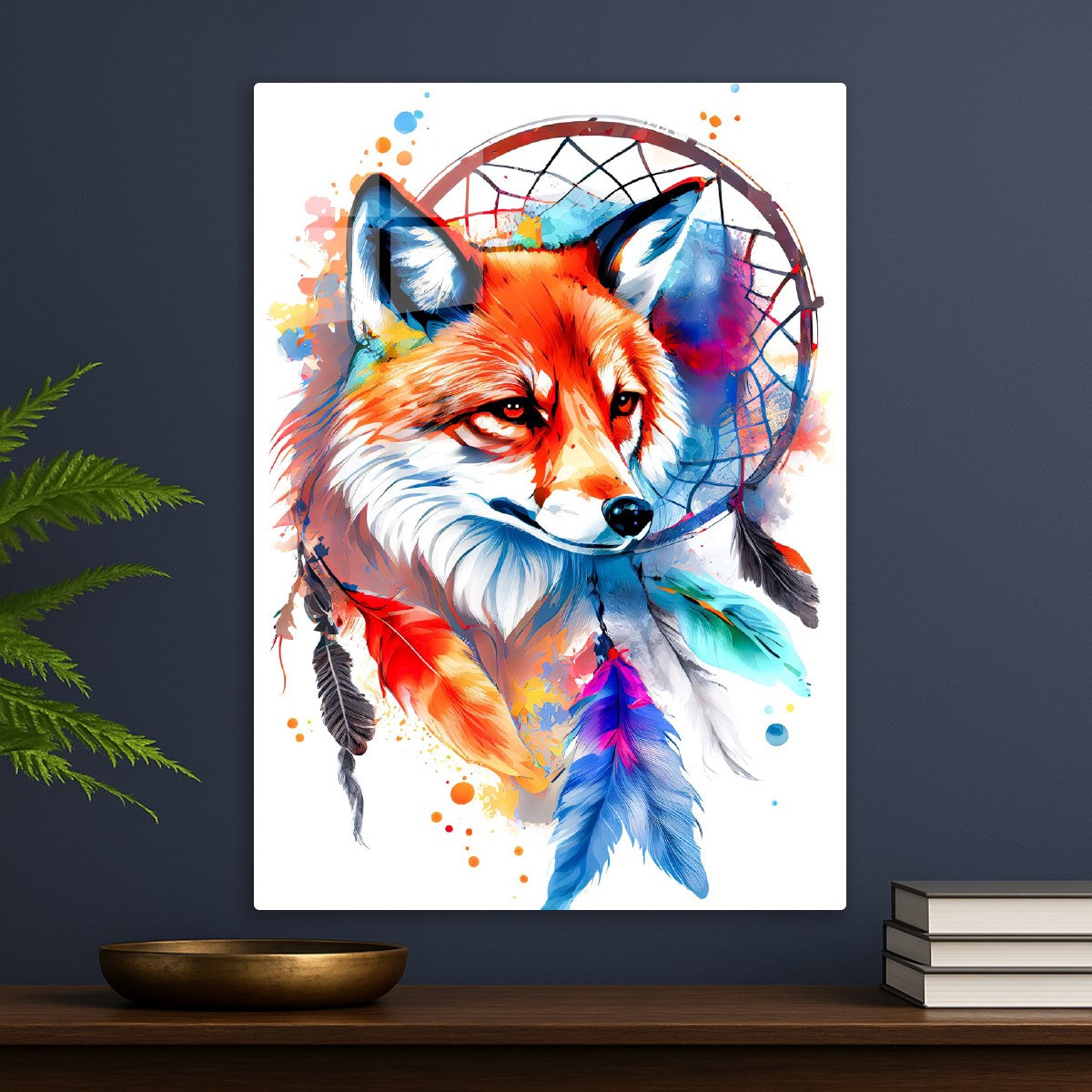 Watercolor Fox Totem 