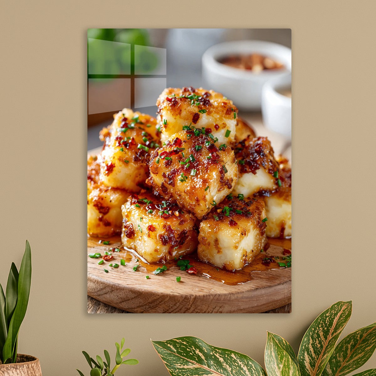 Spicy Honey Cheese Cubes