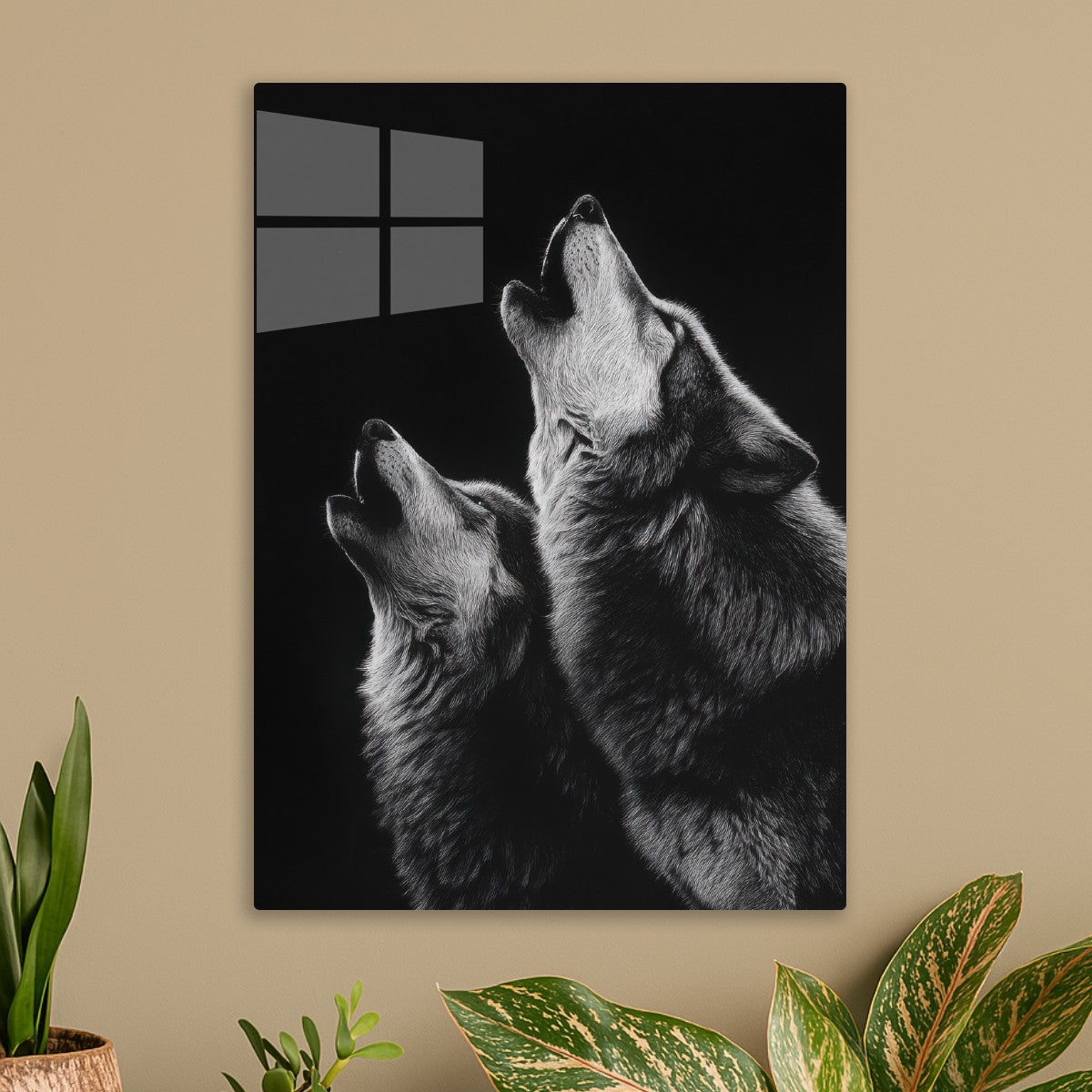 Two Wolves Howling