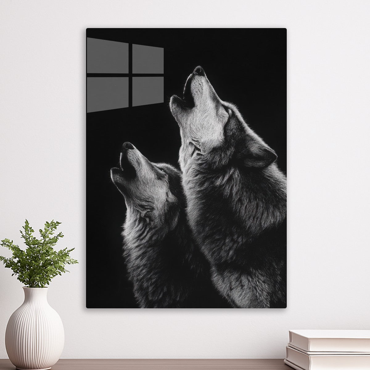 Two Wolves Howling