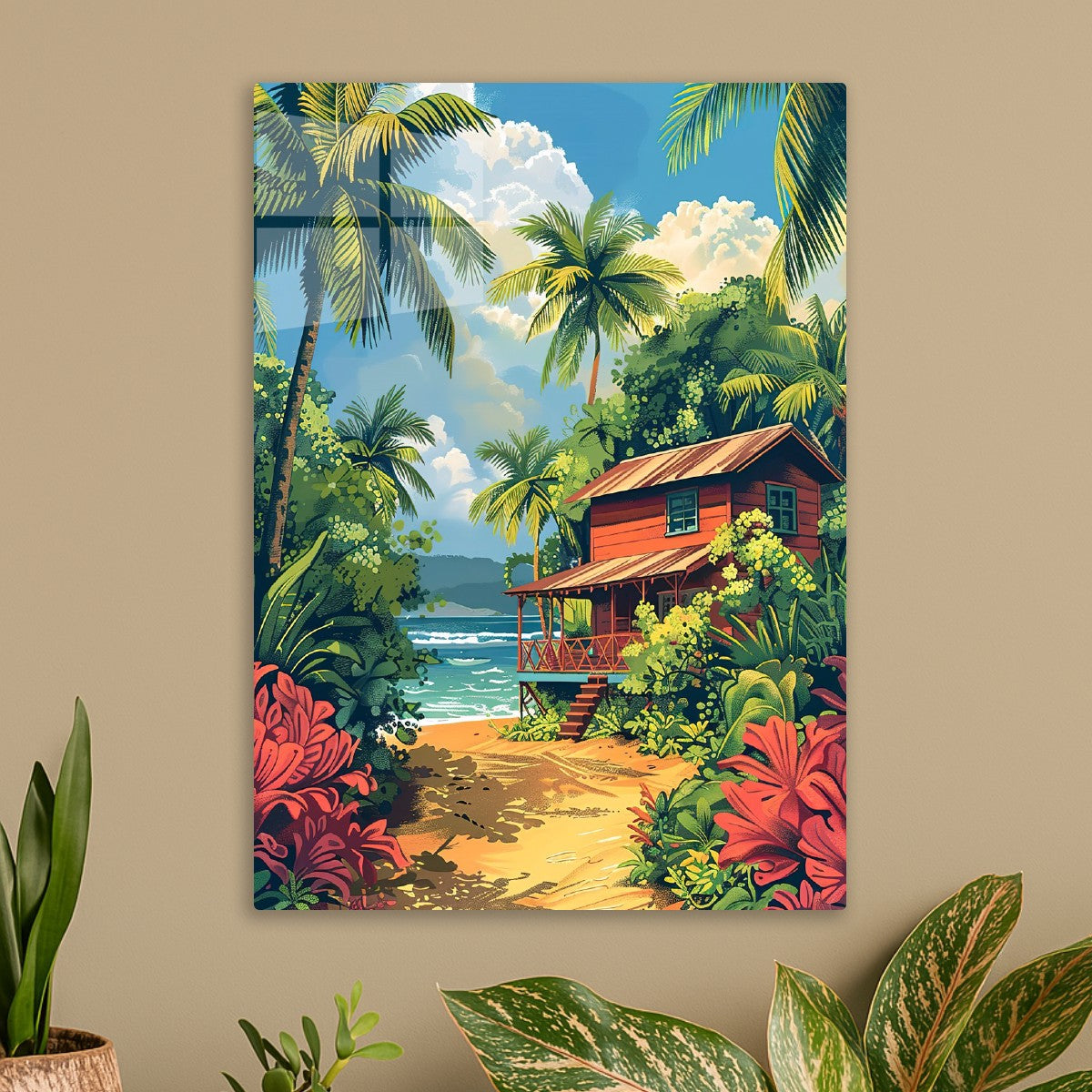 Hawaii beach wall art