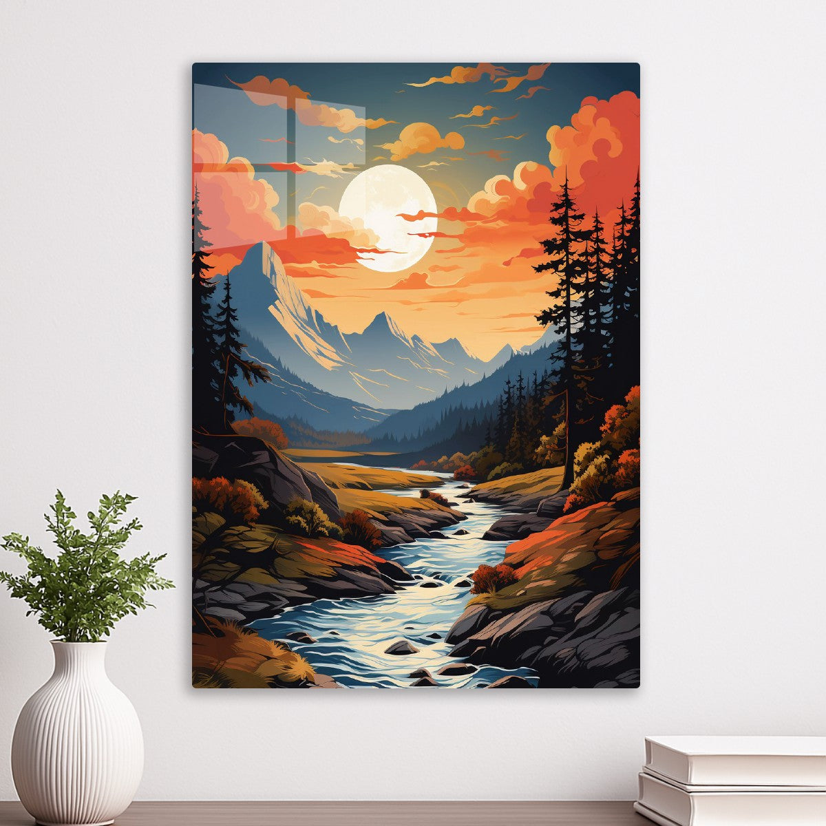 Twilight River Flow view