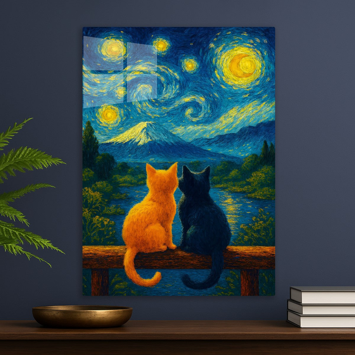 Mount-Fuji starry night