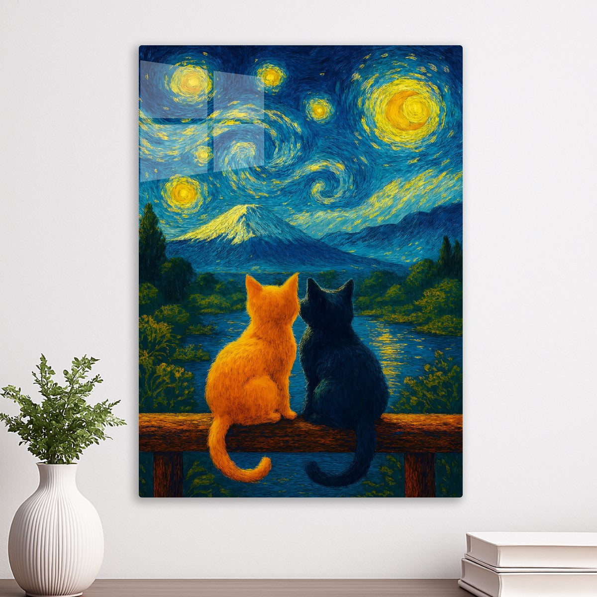 Mount-Fuji starry night