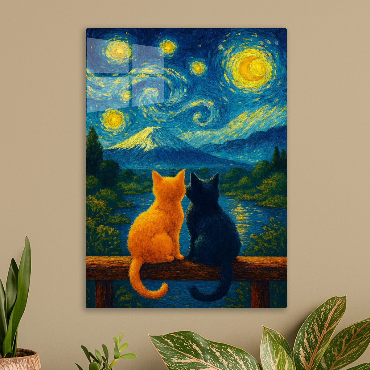 Mount-Fuji starry night