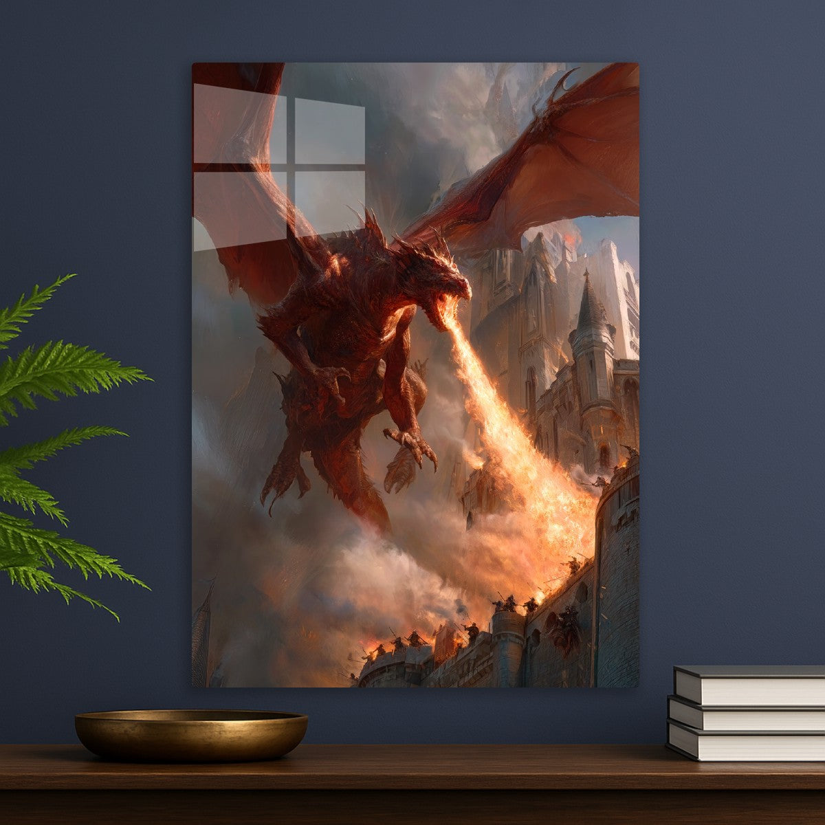 Red Dragon Attacks City