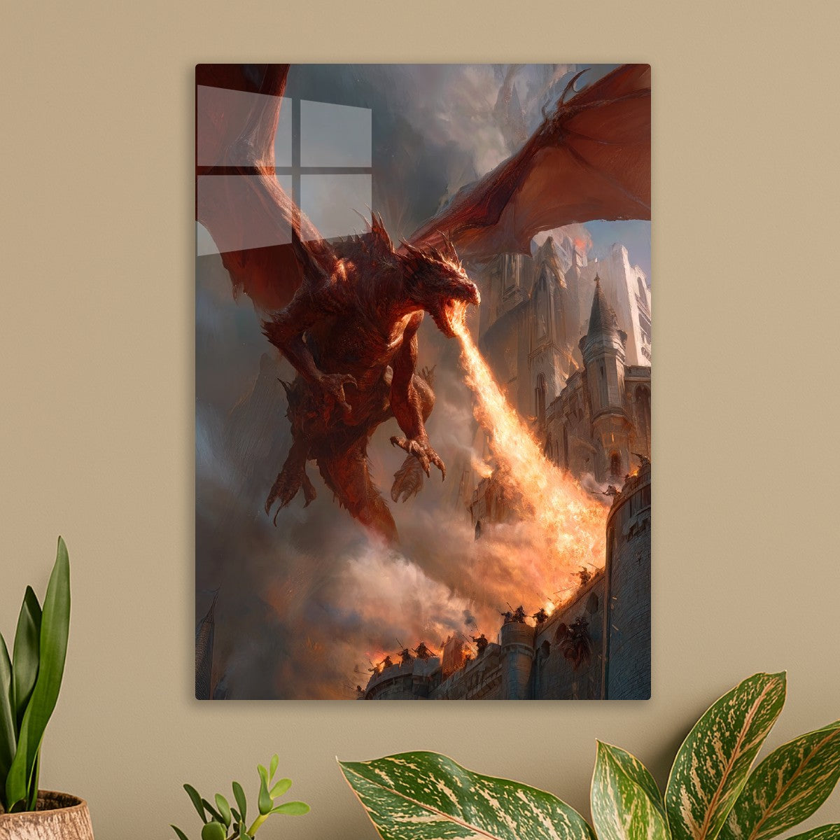 Red Dragon Attacks City