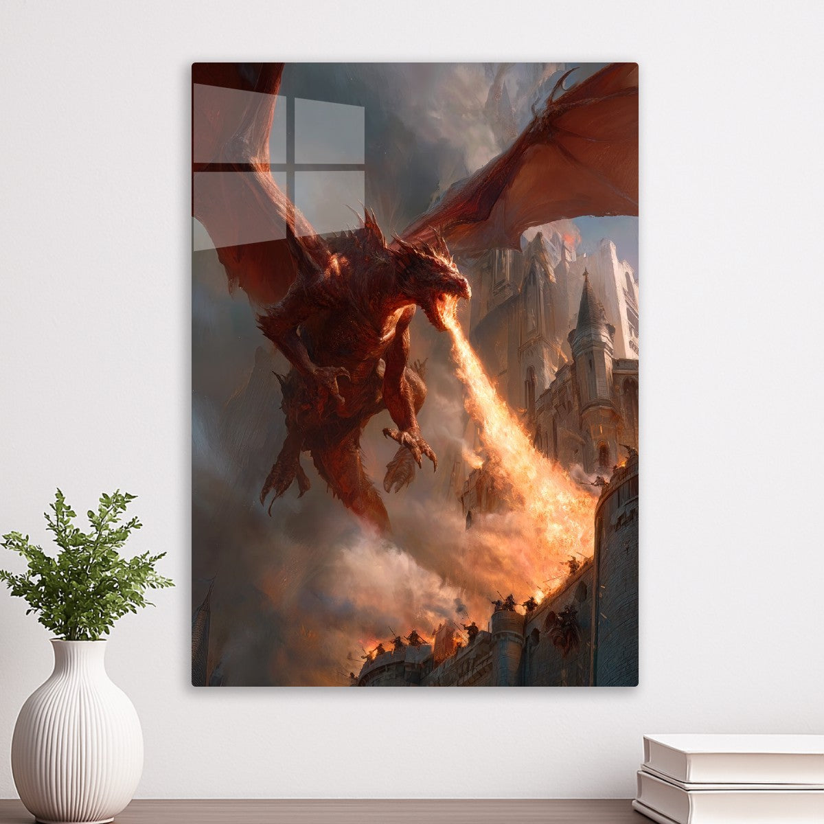 Red Dragon Attacks City