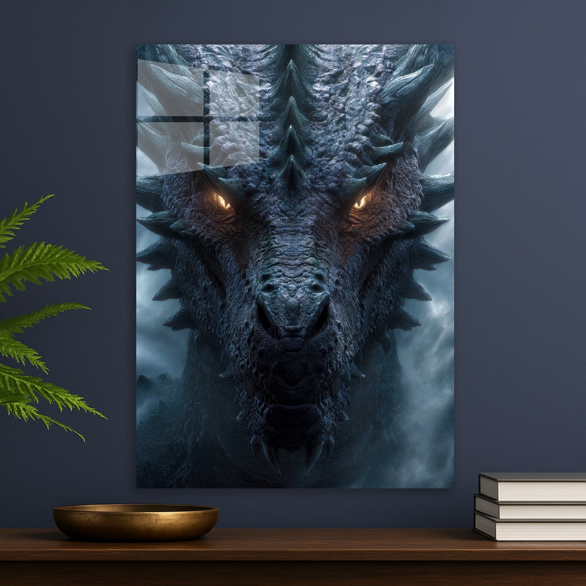 Dragon Gazing Through the Mist