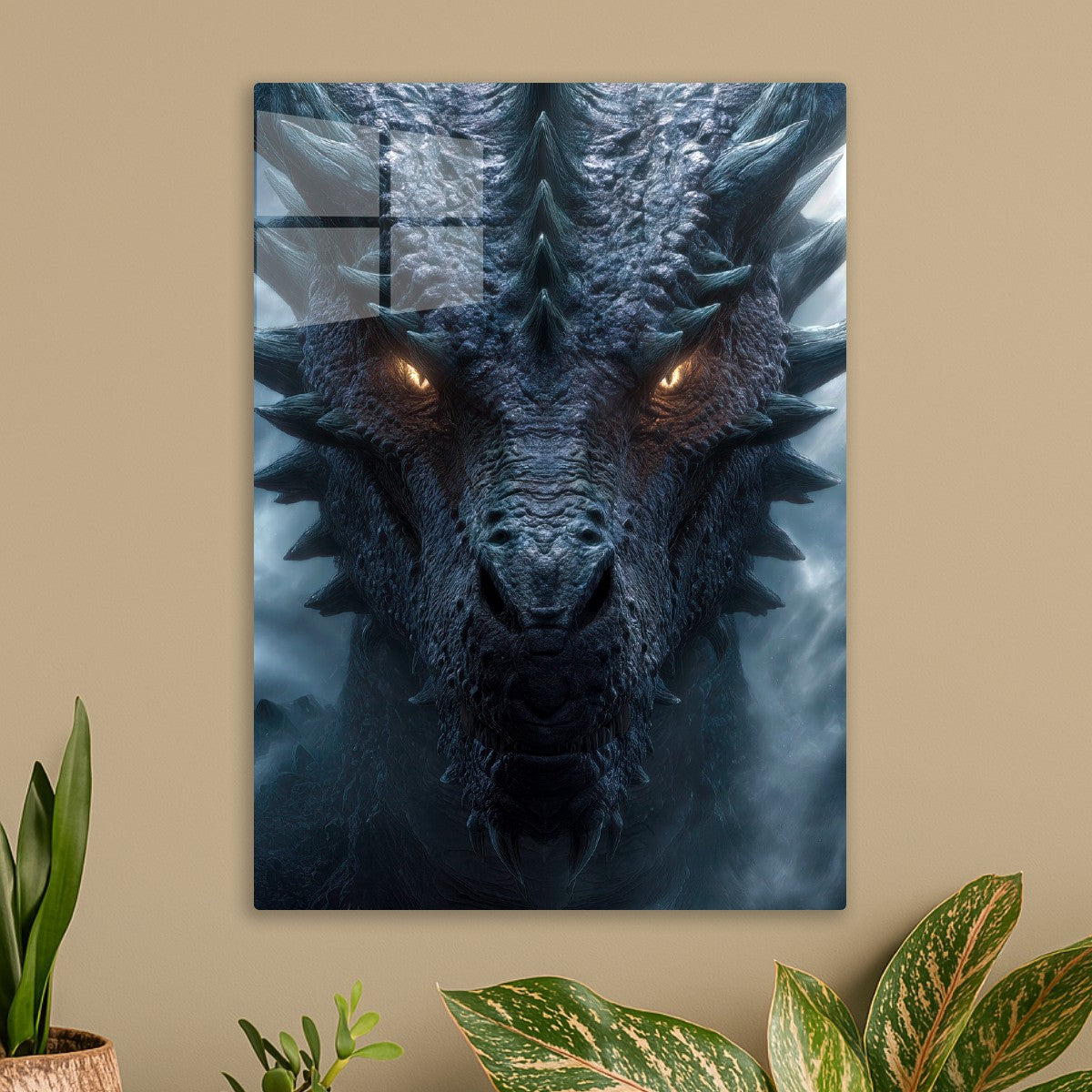 Dragon Gazing Through the Mist