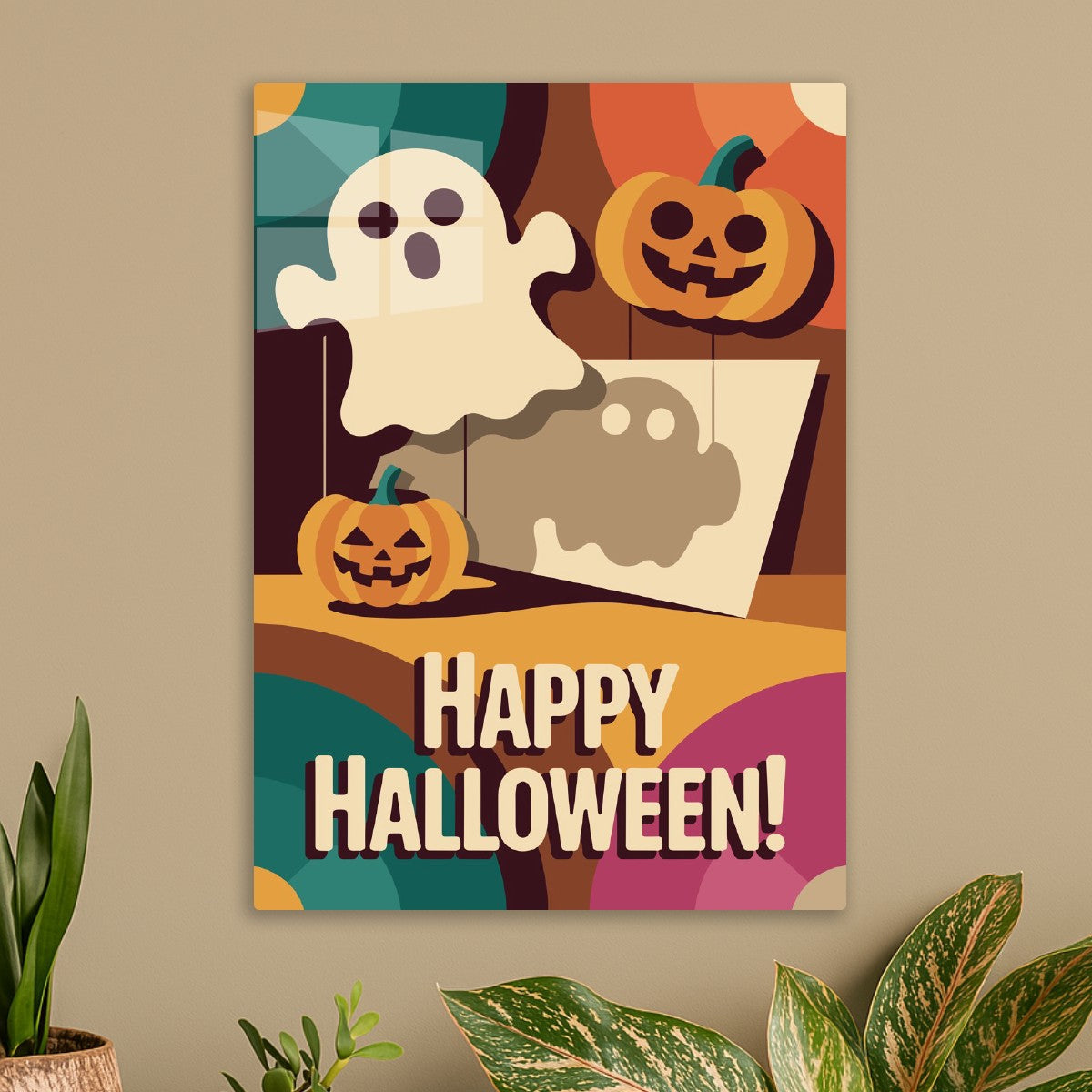 Happy Halloween Ghost Pumpkin