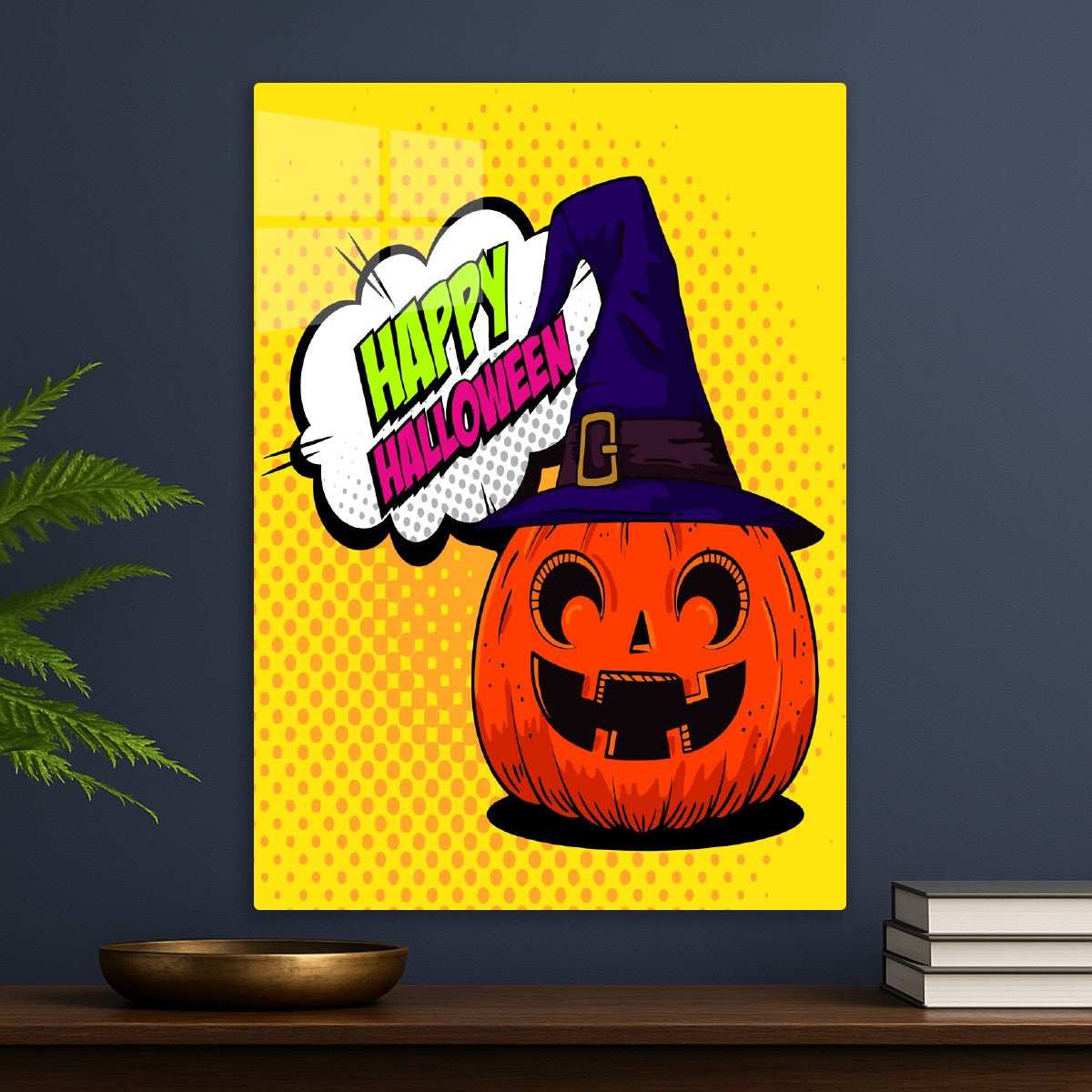Pop Art Pumpkin Witch