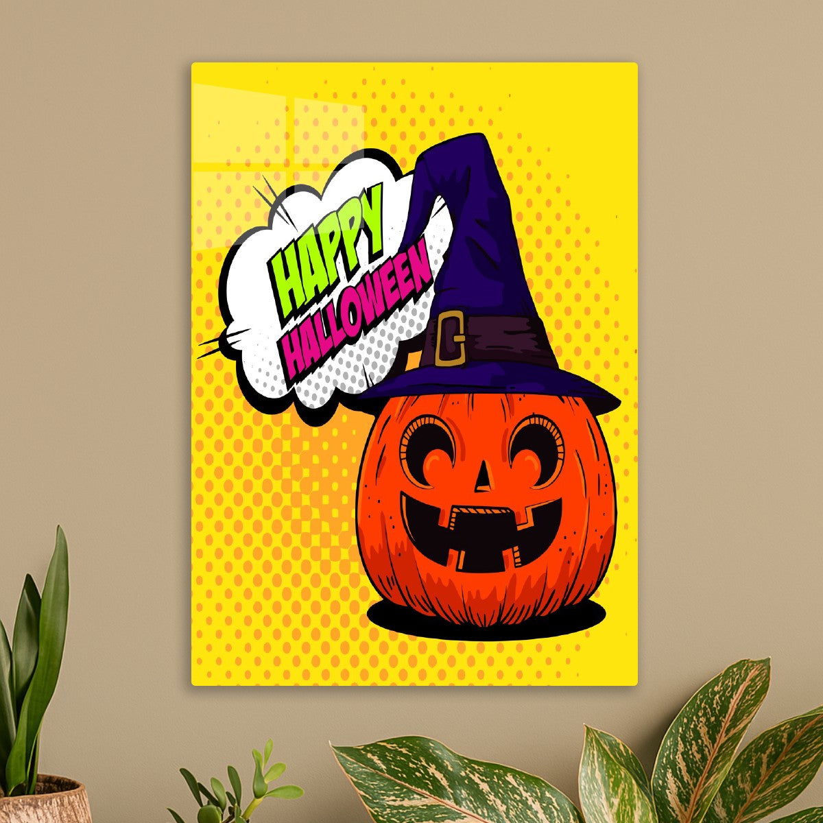 Pop Art Pumpkin Witch