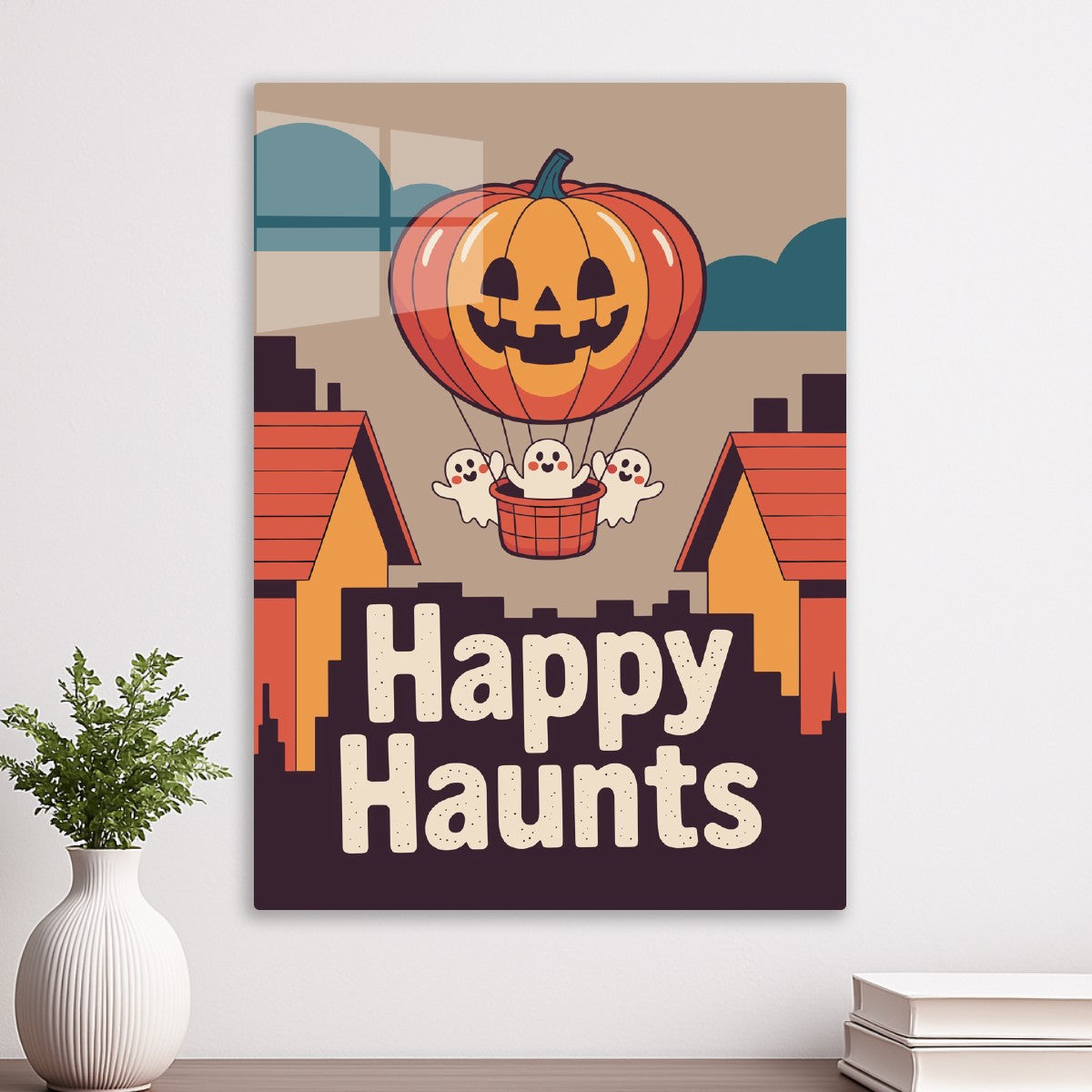 Happy Haunts Pumpkin Balloon