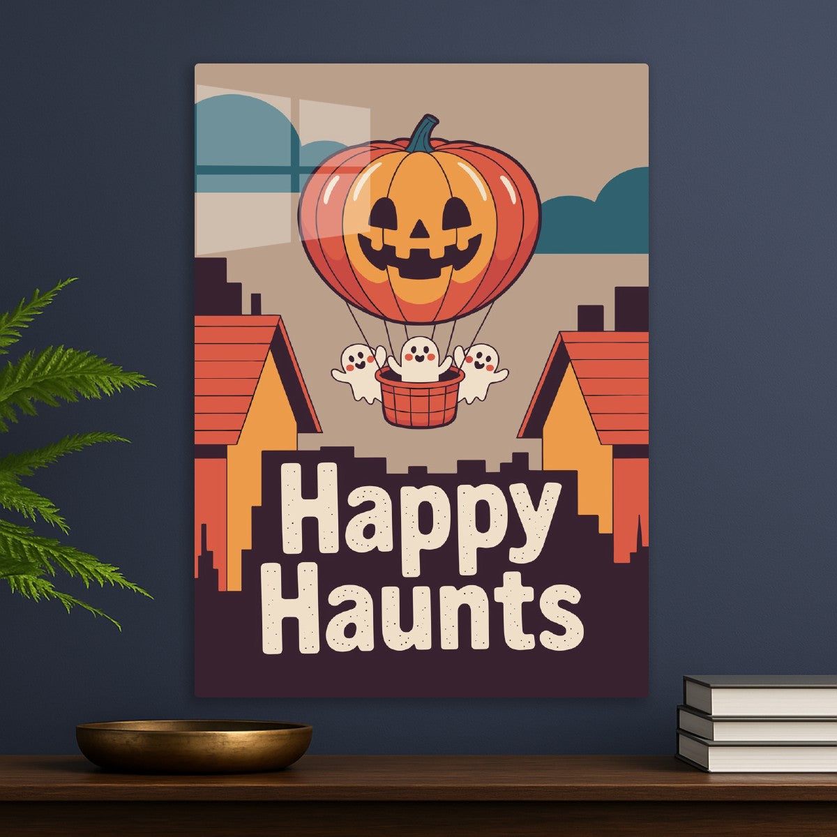 Happy Haunts Pumpkin Balloon