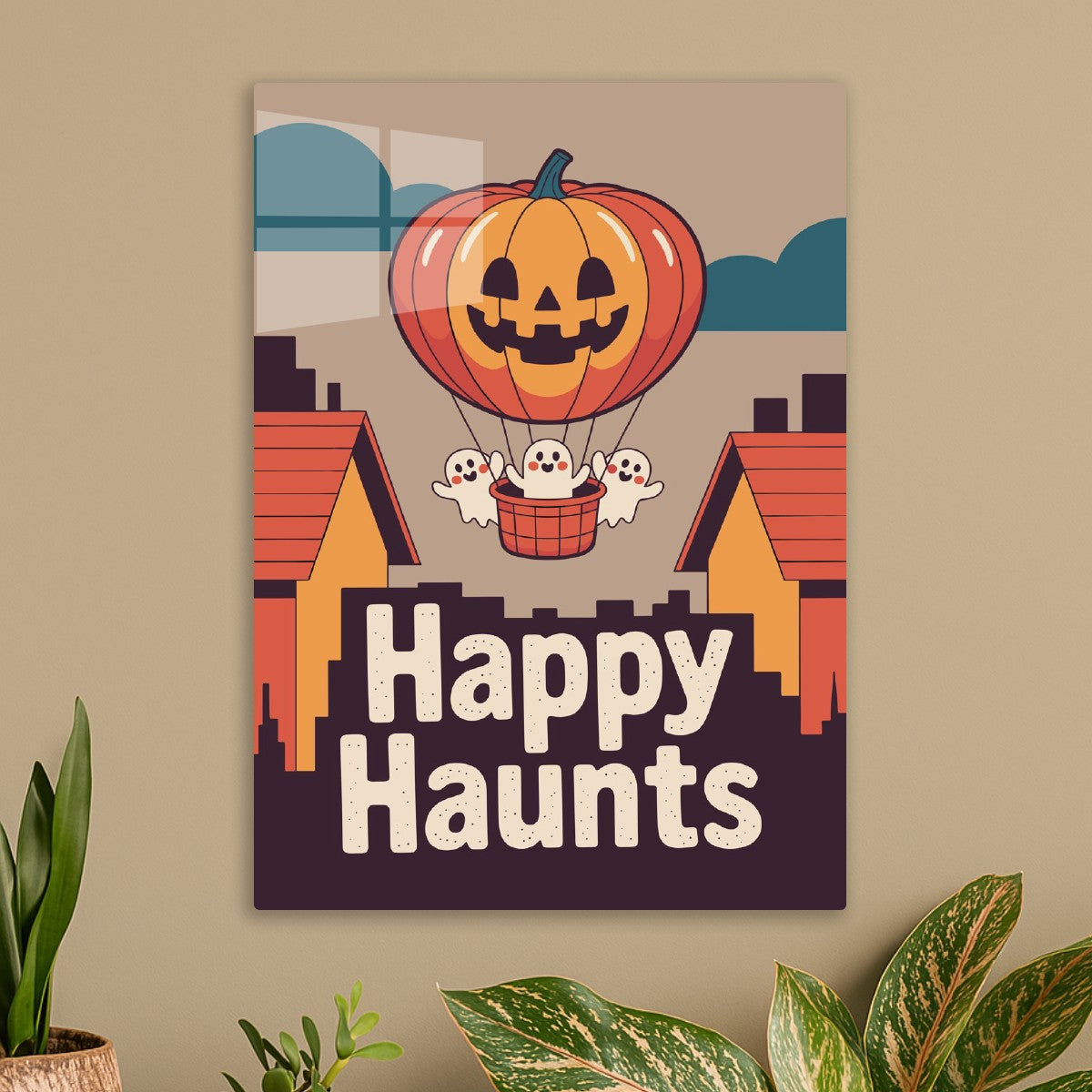 Happy Haunts Pumpkin Balloon