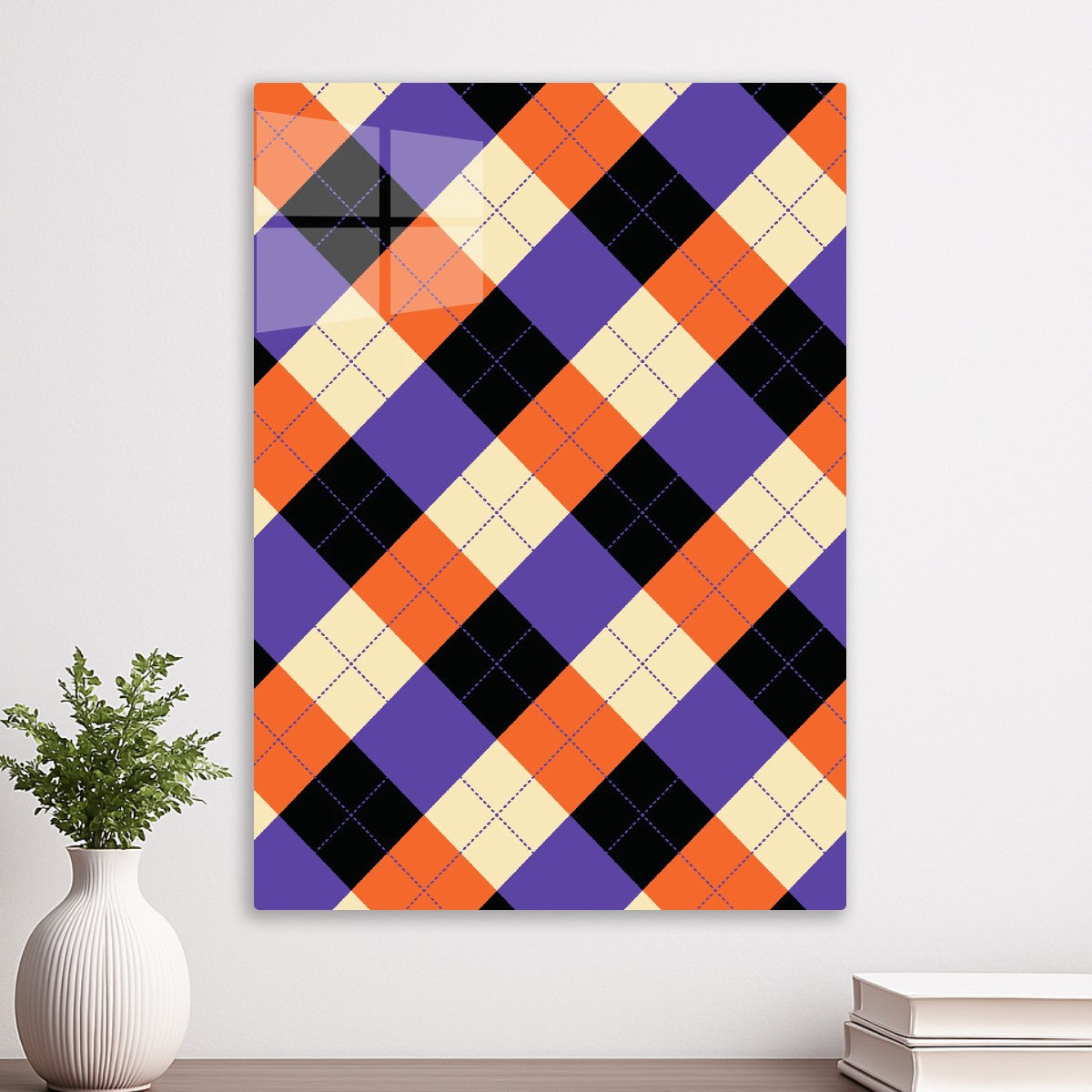 Halloween Argyle Plaid