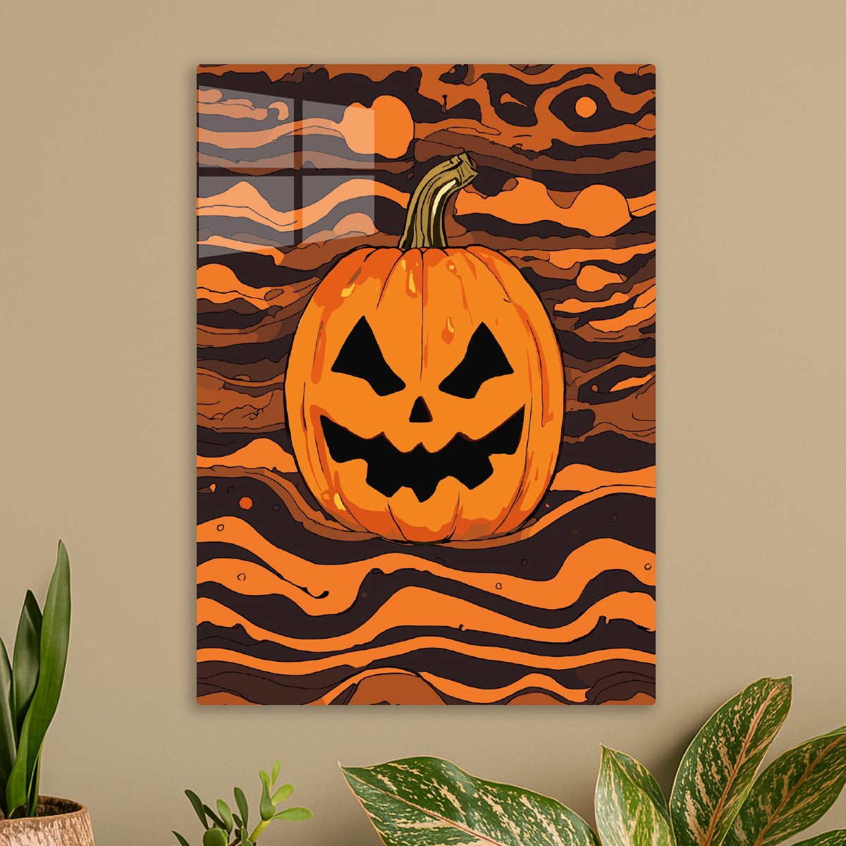 Masked Jack O’Lantern Figure