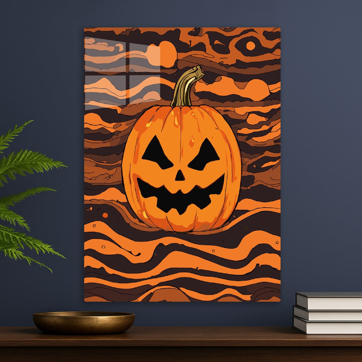 Masked Jack O’Lantern Figure