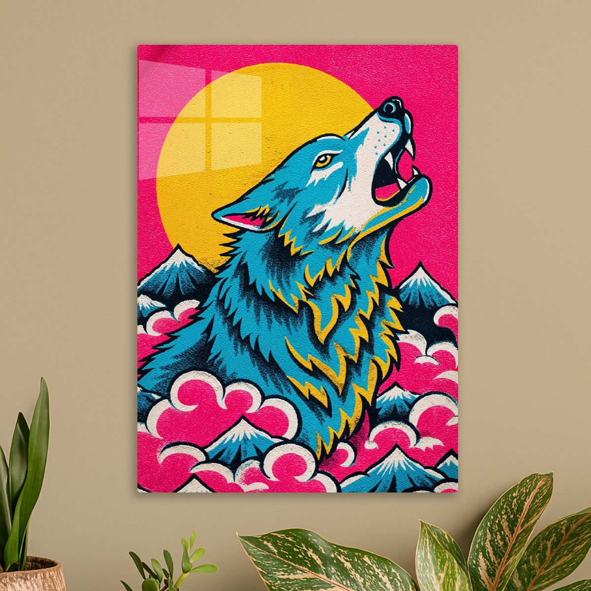 Electric Wolf Moon Poster