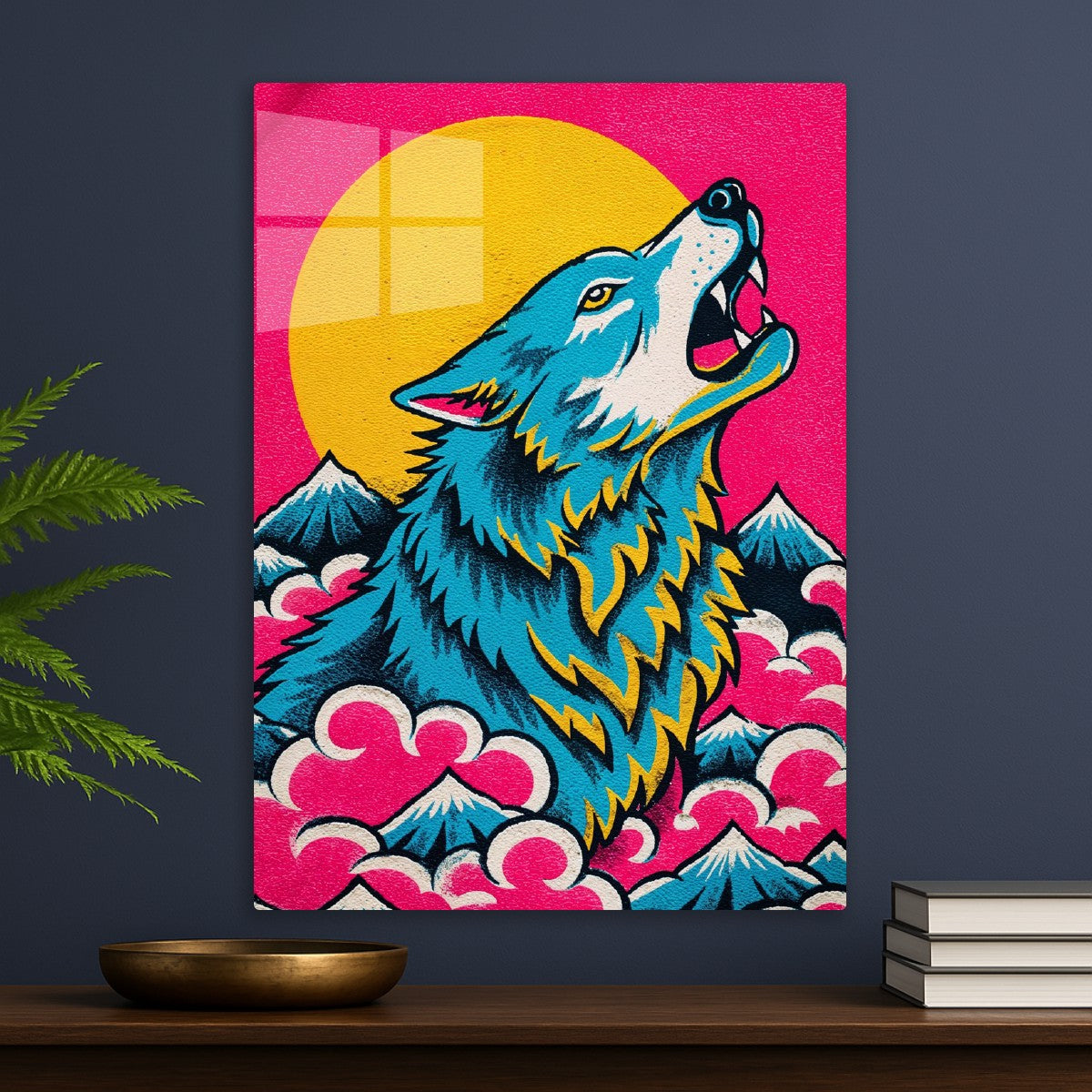 Electric Wolf Moon Poster