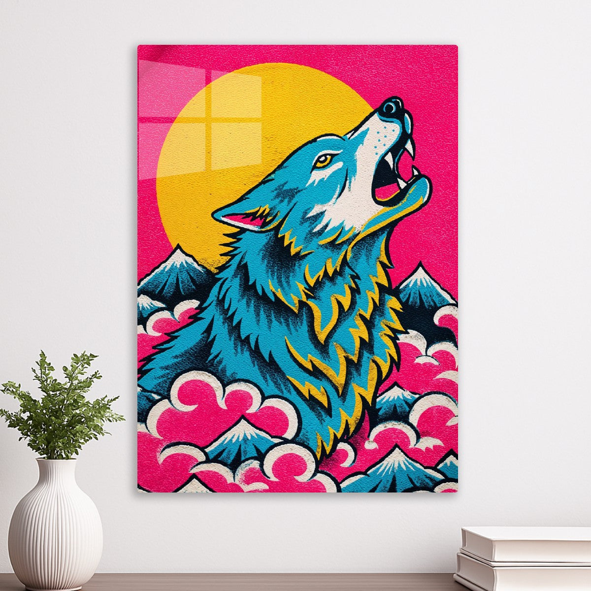 Electric Wolf Moon Poster
