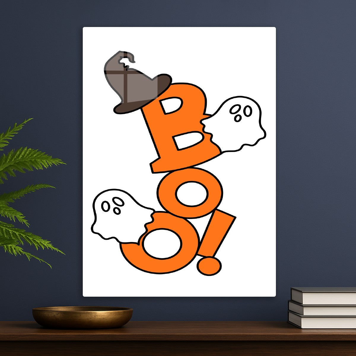 Ghostly Boo Halloween Art